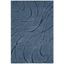 Light Blue Abstract Shag Synthetic Area Rug