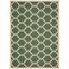 Courtyard Essence 8' x 10' Dark Green/Beige Easy-Care Outdoor Rug