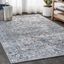 Modern Persian Medallion 8' x 10' Light Gray Synthetic Area Rug