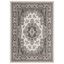 Ivory and Taupe Traditional Medallion Area Rug 5'3" x 7'5"