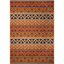 Rust and Red Southwestern Synthetic Indoor/Outdoor Area Rug