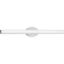 Brushed Nickel 32" LED Bath Vanity Fixture with Opal Glass Shade