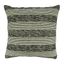 Black and White Cotton Striped Throw Pillow