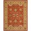 Heirloom Rust & Gold Tufted Wool 6x9 Area Rug