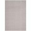 Montauk Grey and Ivory Handwoven Cotton Area Rug, 5' x 8'