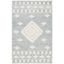 Ivory and Light Grey Handmade Wool Tufted 6' x 9' Area Rug