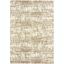 Ivory and Taupe High Pile Shag Area Rug