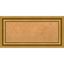 Parlor Gold Framed Natural Cork Bulletin Board 36x18