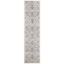 Elysian Gray Synthetic 24" Hand-Knotted Easy Care Rug