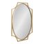 Gold Scalloped Oval Iron Vanity Wall Mirror 20x30