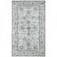 Isabella Light Grey and Cream Synthetic 3' x 5' Area Rug