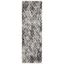 Ivory and Gray Diamond Pattern Runner Rug 2'7" x 8'