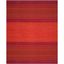 Montauk Red and Orange Handwoven Cotton Area Rug 6' x 9'