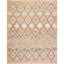 Bohemian Blue and Beige Wool Cotton 8' x 10' Area Rug