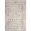 Ivory Synthetic Hand-Knotted Easy-Care Rectangular Rug