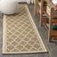 Moroccan Trellis Brown/Beige Synthetic Indoor/Outdoor Runner Rug