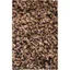 Rio Shag Brown and Multi 6' x 9' Handmade Synthetic Area Rug