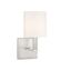 Waverly Satin Nickel Direct Wired Electric Wall Sconce