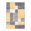 Chic Modern Geometric 7'10"x10' Yellow Synthetic Area Rug