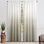 Sage Ombre Faux Flax Semi-Sheer Curtain Panels, 52 x 63 Inches, Set of 2