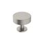 Satin Nickel Round Cabinet Knob with Mounting Hardware