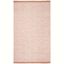 Peach 5' x 8' Handwoven Cotton Flatweave Area Rug