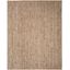 Hand-Knotted Natural/Ivory Wool Area Rug 8' x 10'