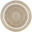 Coastal Cottage Braided Jute Round Rug, 6', Off-White