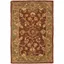 Rustic Elegance 24" Rust/Green Hand-Tufted Wool Accent Rug