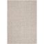 Elegance Gray and Ivory Hand-Knotted Wool Area Rug, 4' x 6'