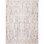 Bohemian Bliss Ivory & Grey Hand-Knotted 8' x 10' Synthetic Area Rug