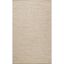 Montauk Beige Hand Woven Cotton Area Rug 5' x 8'