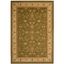 Sage and Ivory Rectangular Synthetic Area Rug