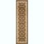 Elegant Ivory and Brown Traditional Runner Rug - 2'3" x 12'