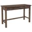 Transitional Weathered Oak Home Office Desk with Dual Drawers