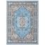 Blue and Grey Traditional Medallion Area Rug