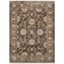 Vintage Brown and Multi Floral Motif 6' x 9' Area Rug