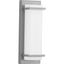 Z-1080 Metallic Gray LED Outdoor Wall Sconce with Acrylic Shade