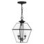 Westover Black Brass and Glass Outdoor Pendant Lantern