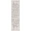 Madison Silver/Ivory Hand-Knotted Synthetic Runner Rug