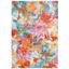 Elysian Blooms 4' x 6' Blue Floral Hand-Knotted Area Rug