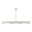 Novato Minimalist 3-Light Brushed Nickel Linear Chandelier