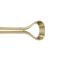 Gold Adjustable Modern Curtain Rod with Loop End 42-120"