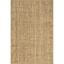 Handmade Coastal Farmhouse Jute Area Rug, 5' x 8', Natural