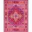 Bellagio Red and Pink Wool 6' x 9' Handmade Tufted Area Rug