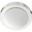 Contempo Satin Opal Glass & Polished Nickel Flush Mount Light