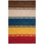 Handmade Multicolor Wool Rectangular Reversible Rug 3x5 Feet