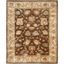 Bergama 6' x 9' Brown and Ivory Wool Hand-Tufted Area Rug