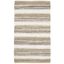 Beige and Multicolor Flat Woven Wool Cotton Area Rug