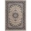 Lyndhurst 6' x 9' Cream and Anthracite Synthetic Area Rug